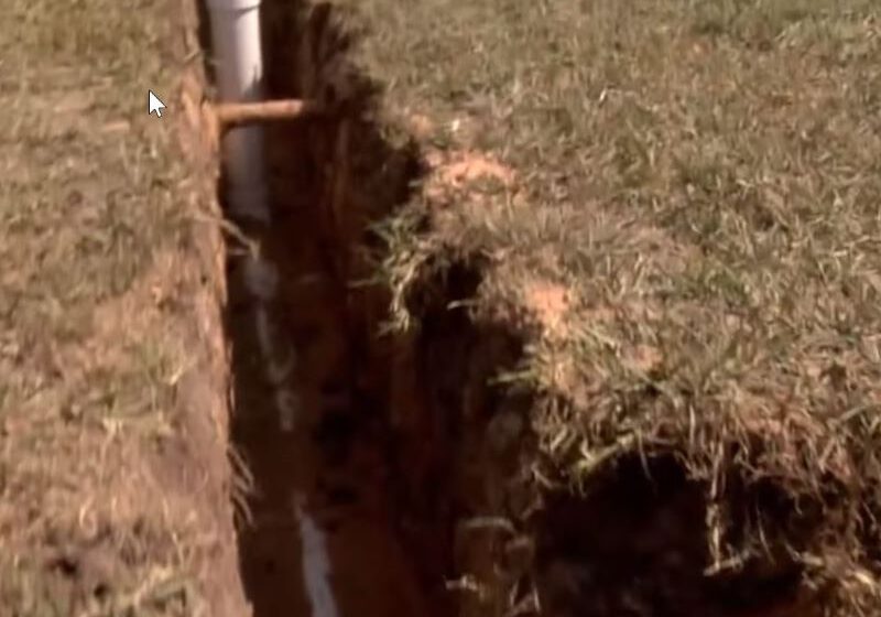 water drainage in the ground